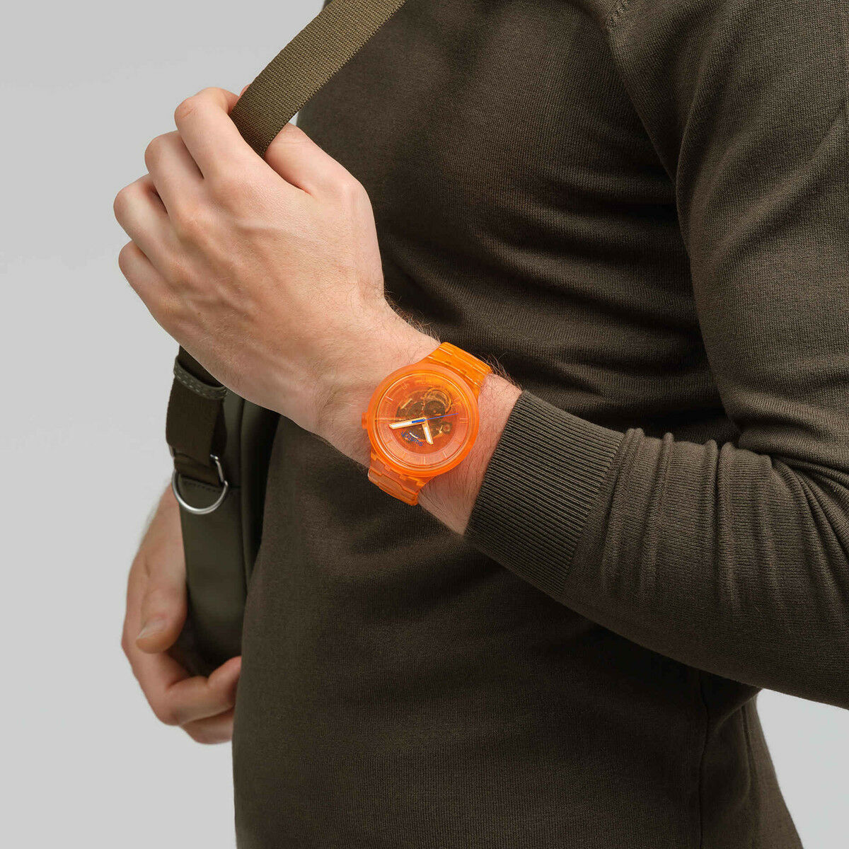 Herrklocka Swatch SB05O103 Orange (Ø 47 mm) - 4