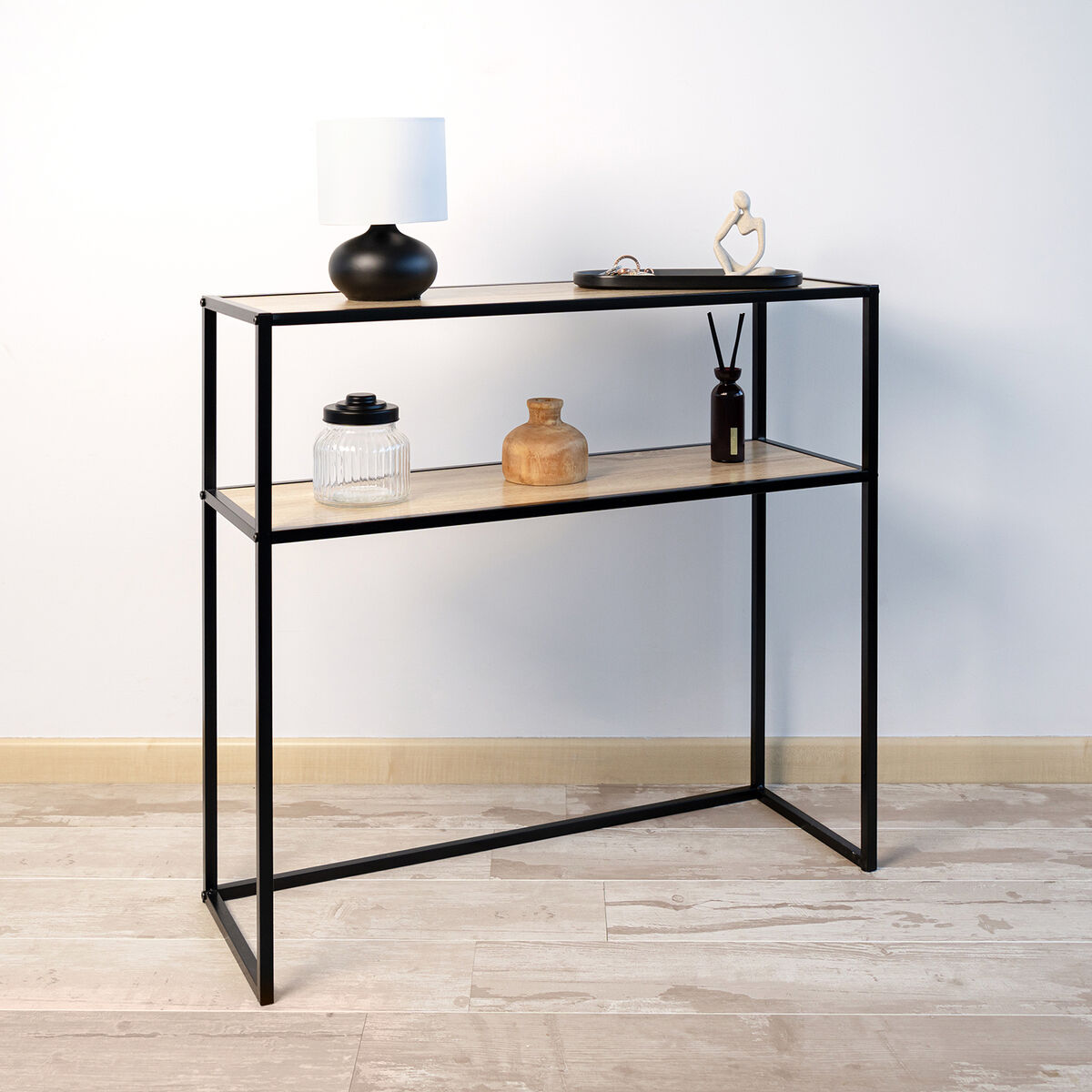 Bokhylla Vinthera Moa Metall Trä MDF 78 x 27 x 77 cm (4 antal) - 4