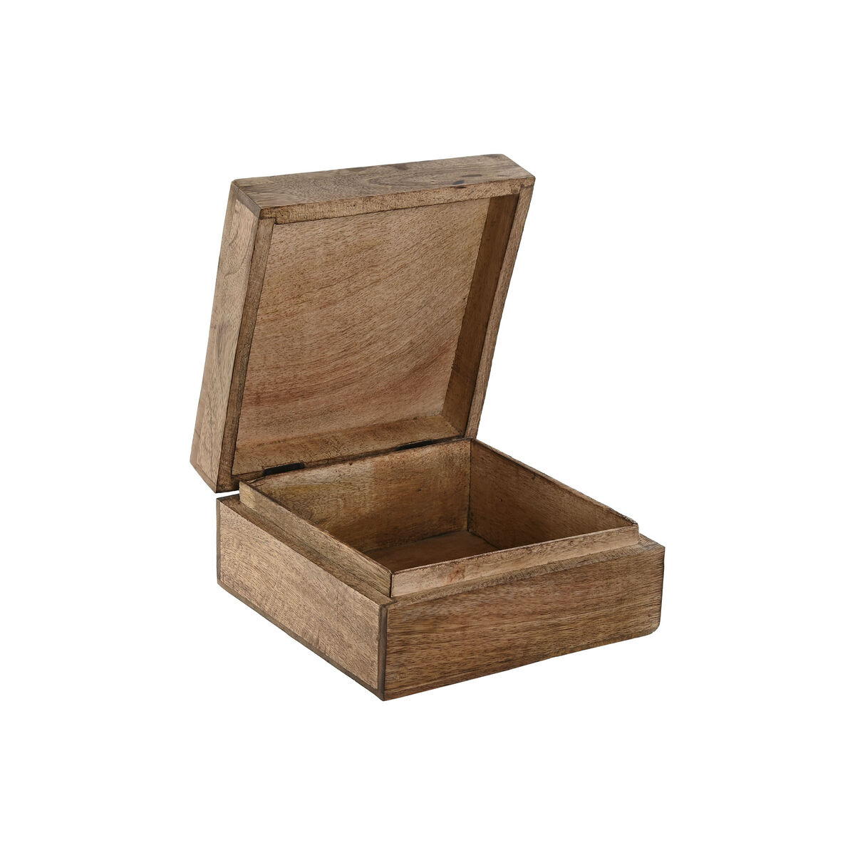 Smyckeskrin Home ESPRIT Multicolour Mangoträ 17,5 x 17,5 x 8 cm (2 antal) - 3