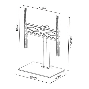 TV-fäste TM Electron 32"-50" 30 Kg