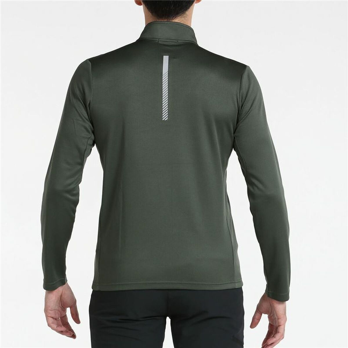 T-shirt med lång ärm Herr +8000 Erro Mörkgrön Oliv - 4