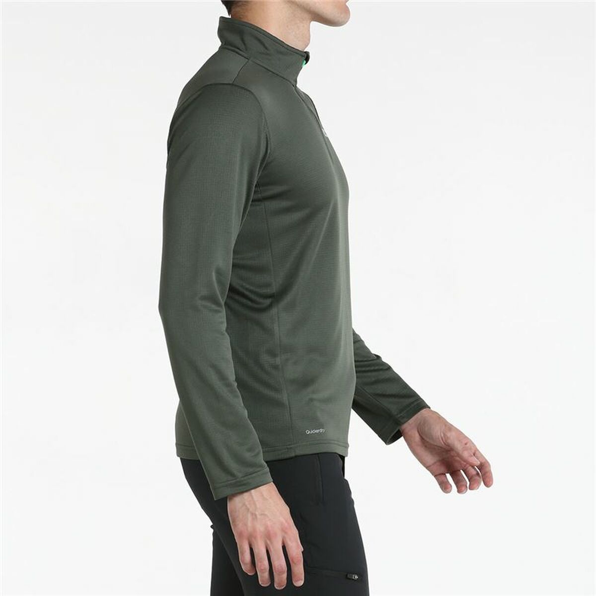 T-shirt med lång ärm Herr +8000 Erro Mörkgrön Oliv - 3