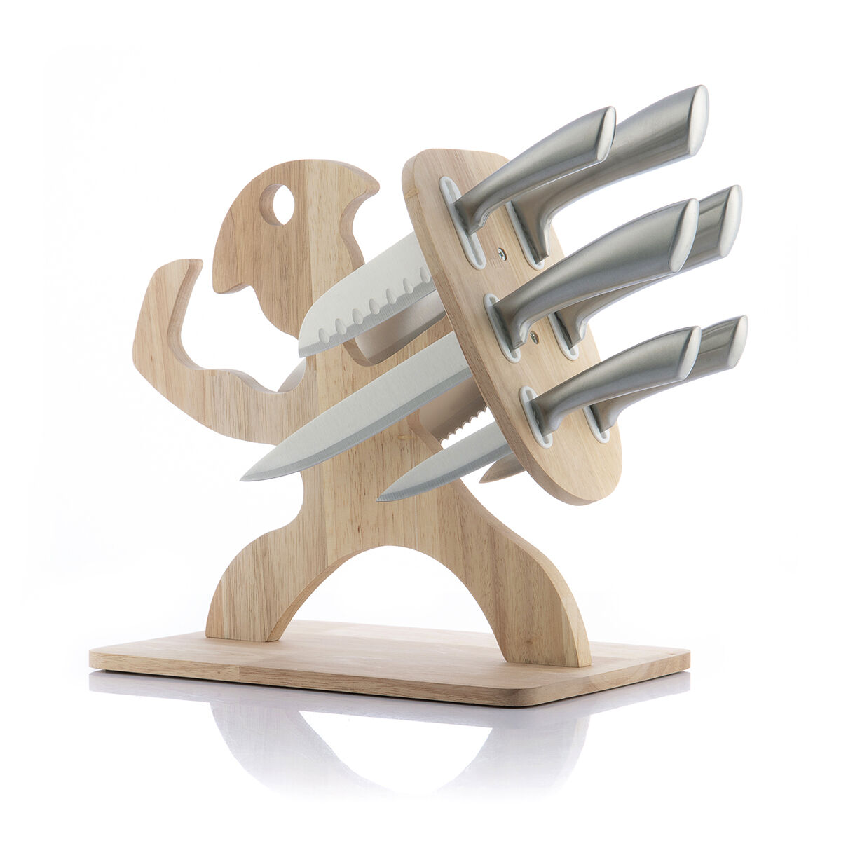 Knivset med trähållare Spartan InnovaGoods 7 Delar - 20