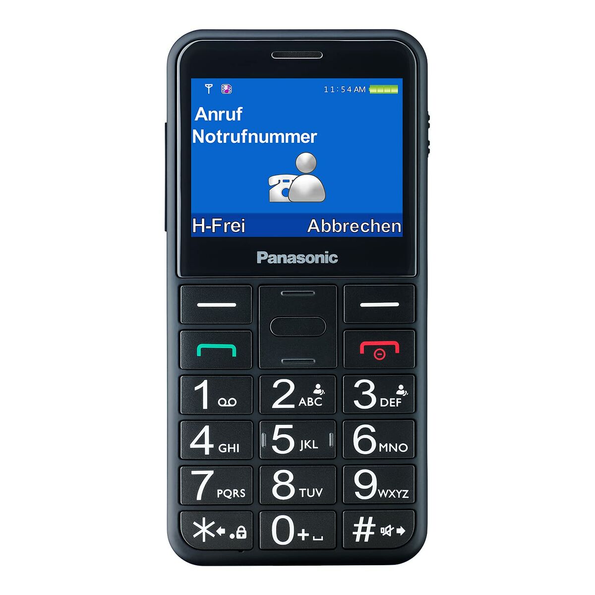 Mobiltelefon Panasonic KX-TU155EXBN 2,4" Svart - 5
