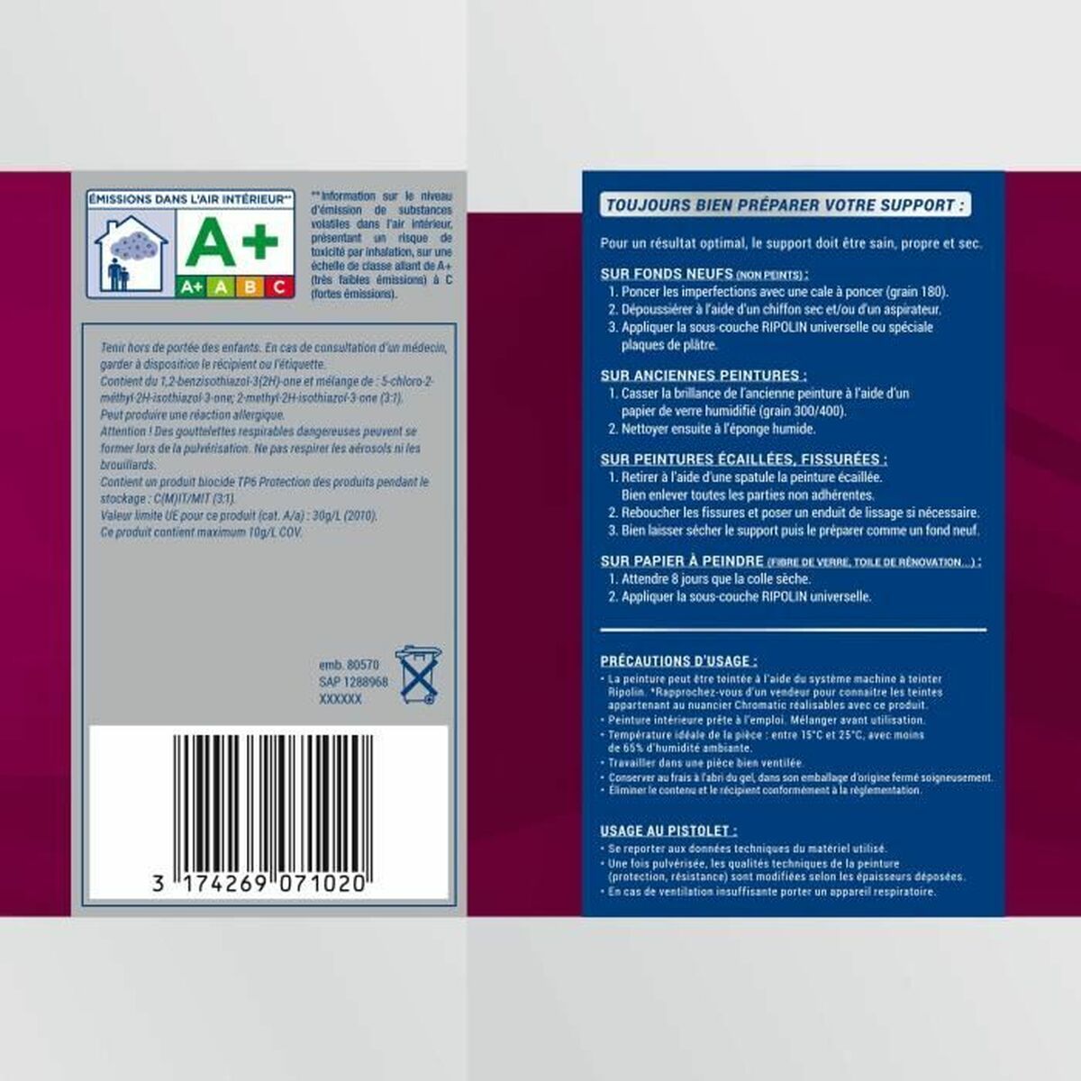 Grundfärg Ripolin Vit 5 L Matt - 6