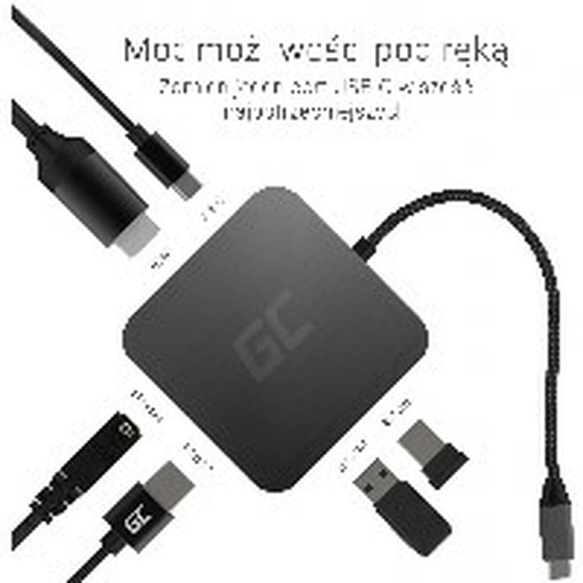 Dockstation Green Cell AK61 Silvrig 87 W - 12