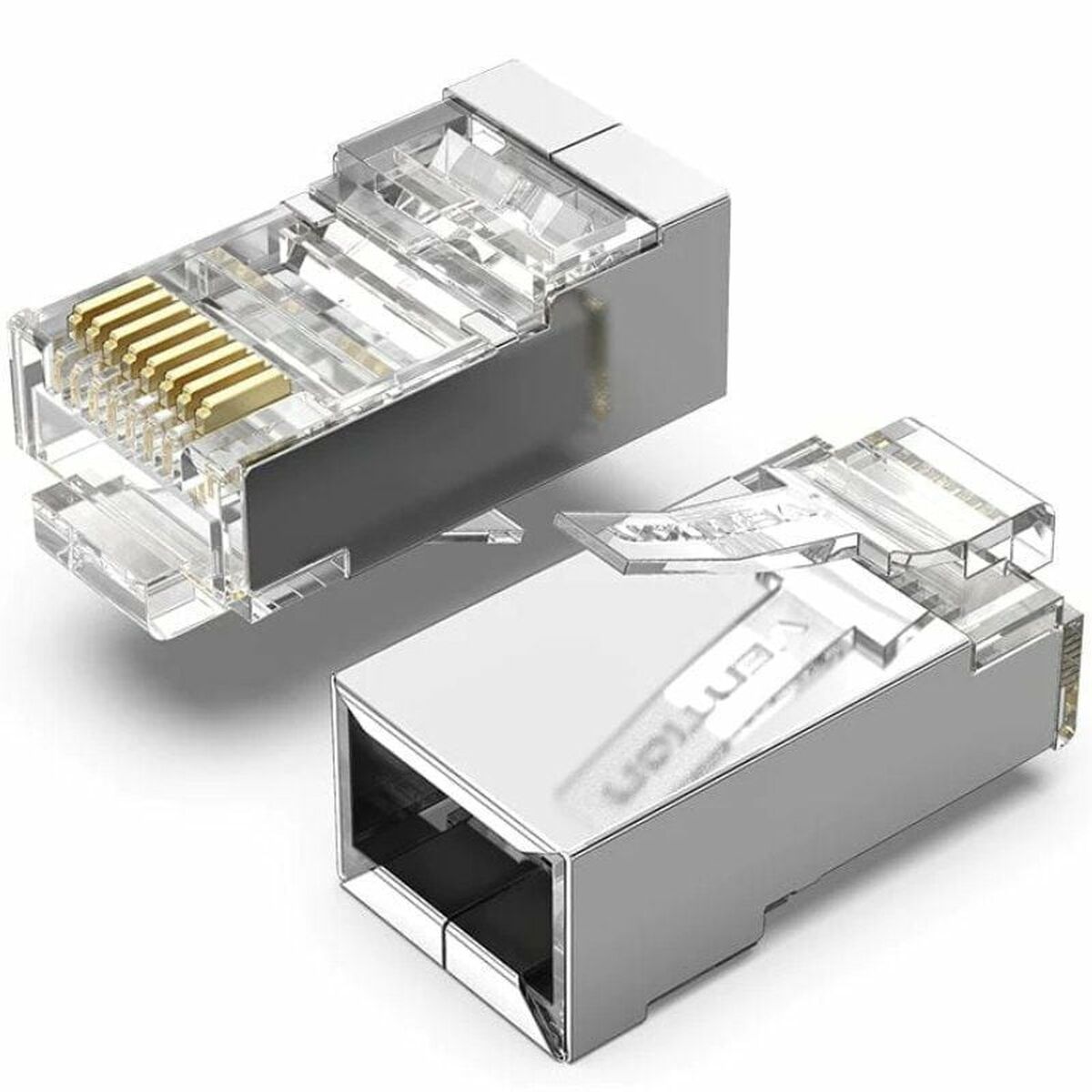 Koppling RJ45 Vention IDAR0-50 Silvrig