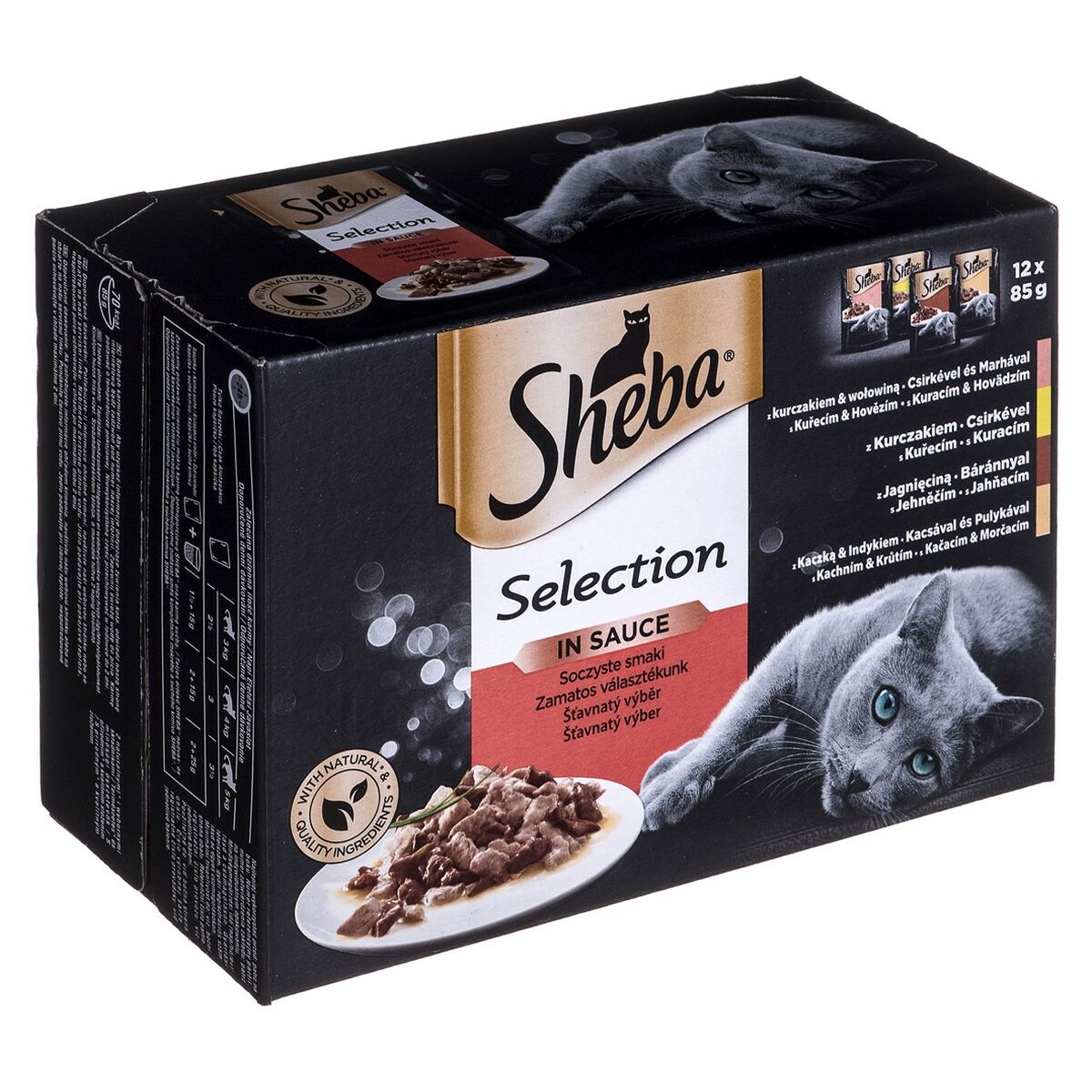 Kattmat Sheba Selection in Sauce Kyckling Kalkon Kalvkött Lamm 85 g - 3