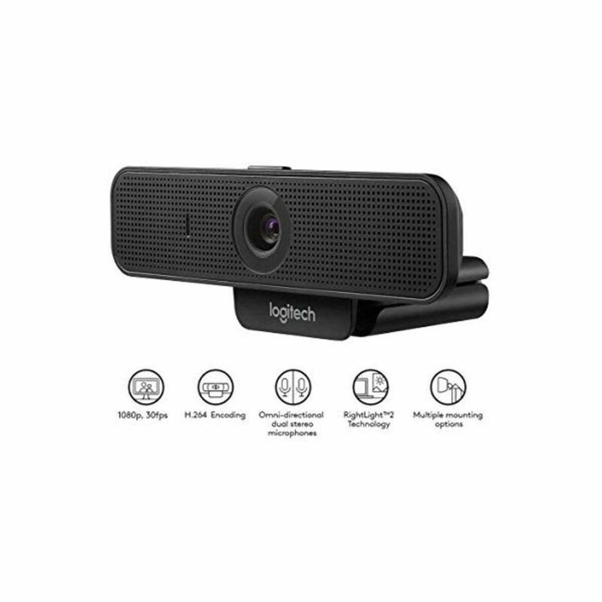 Webbkamera Logitech 960-001076 Full HD 30 fps Svart - 3