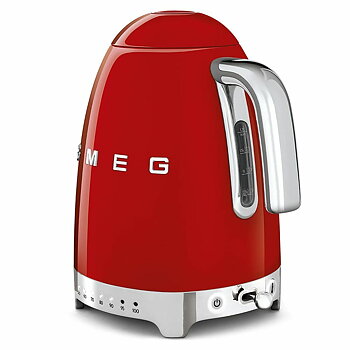 Vattenkokare Smeg 2400 W 1,7 L Röd Rostfritt stål Plast