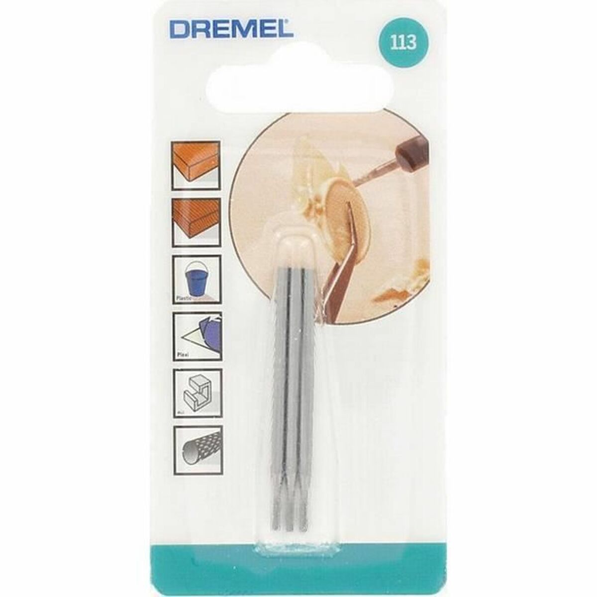 Milling Cutter Dremel 113 Cylindrisk Ø 1,6 mm (3 antal) - 2