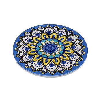 Bordsunderlägg Versa Blå Kork Keramik Mandala 20 X 0,6 X 20 CM