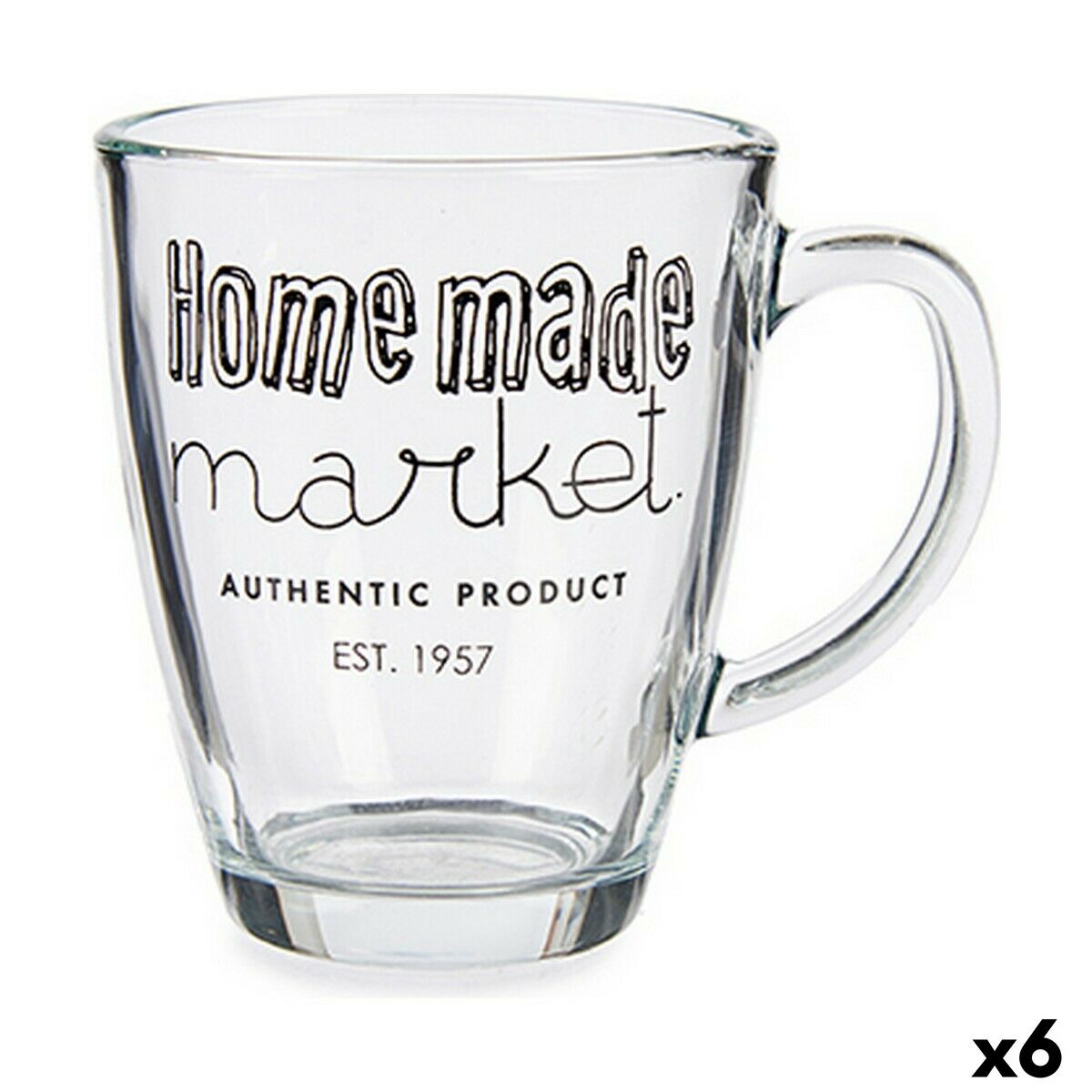Mugg Vivalto Market Transparent 320 ml (6 antal) - 5