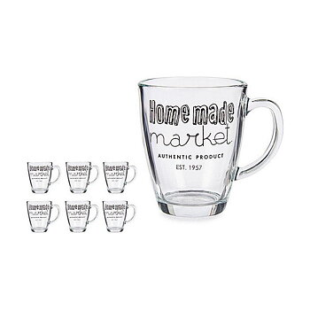 Mugg Vivalto Market Transparent 320 ml (6 antal)