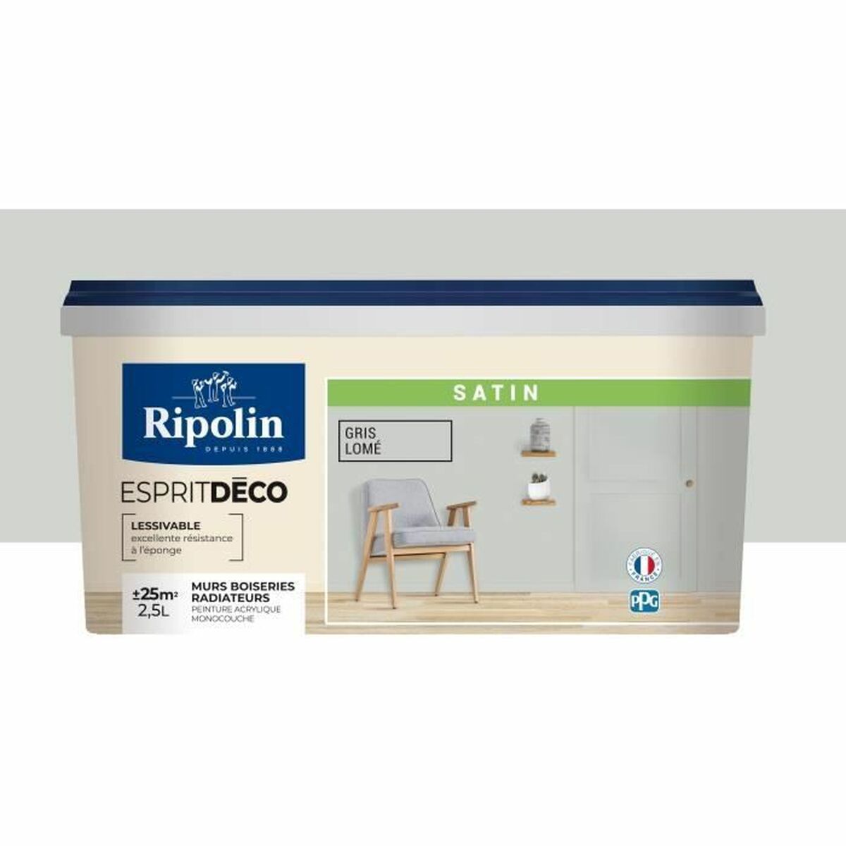 Grundfärg Ripolin Grå Satinfinish 2,5 L - 2