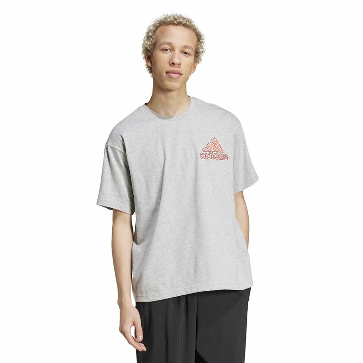 T-shirt med kortärm Herr Adidas Berlin Bear Vit S - 2