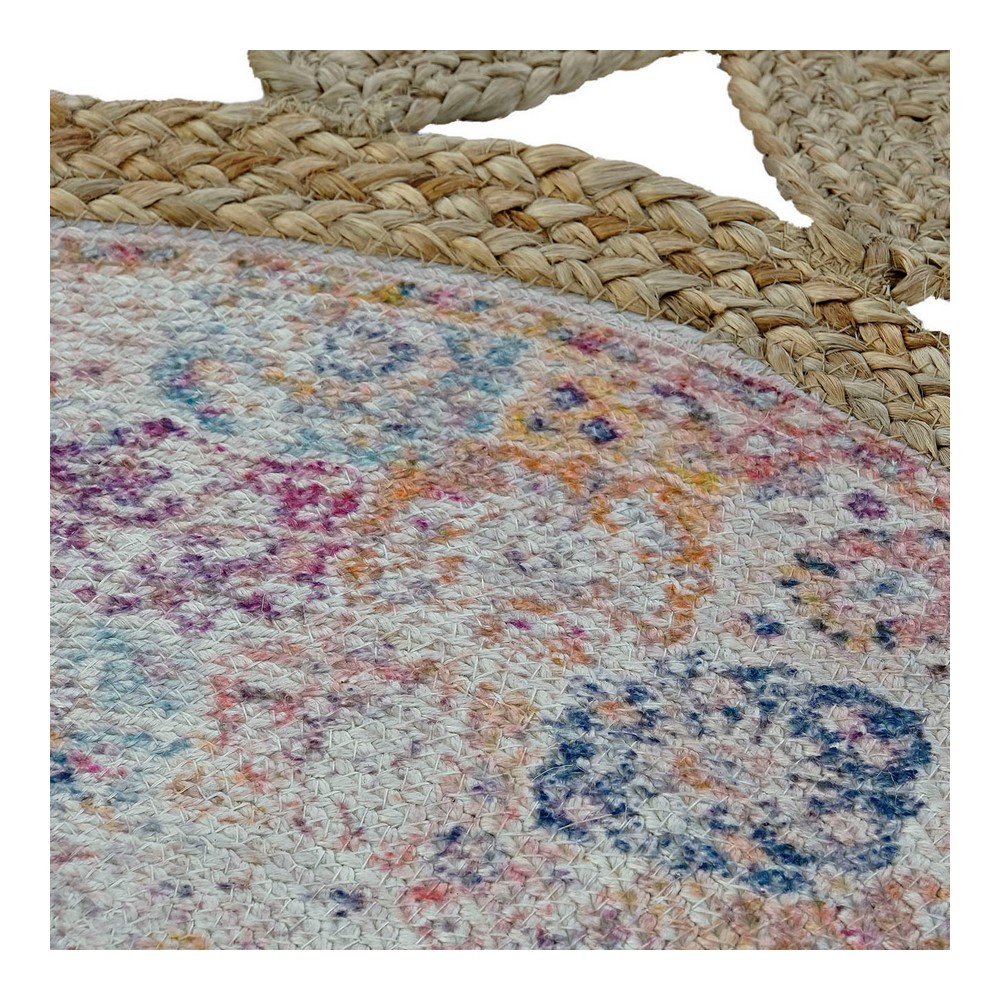 Matta DKD Home Decor Jute Bomull Boho (160 x 160 x 0.5 cm) - 4