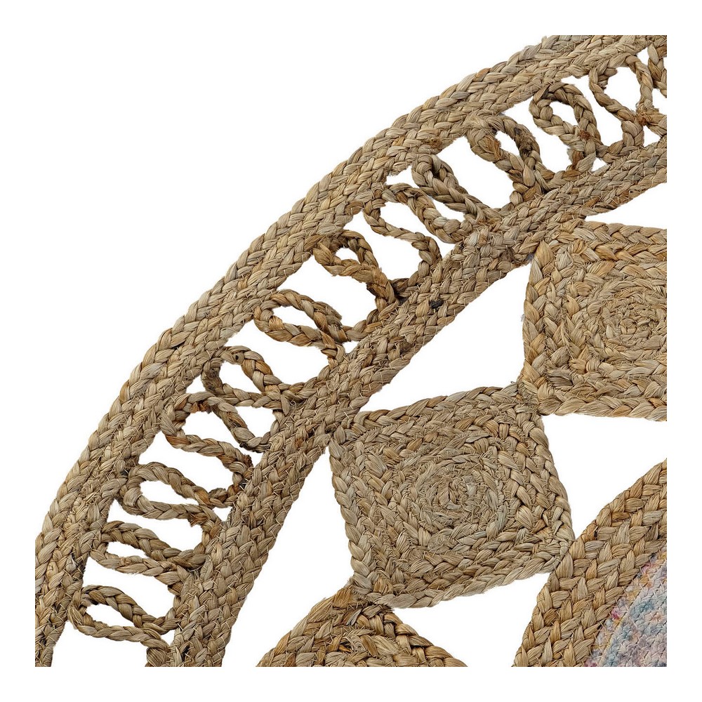 Matta DKD Home Decor Jute Bomull Boho (160 x 160 x 0.5 cm) - 5