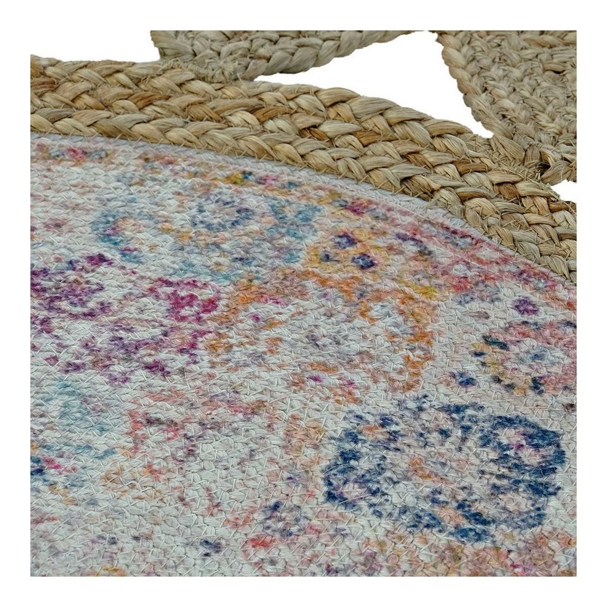 Matta DKD Home Decor Jute Bomull Boho (160 x 160 x 0.5 cm) - 12