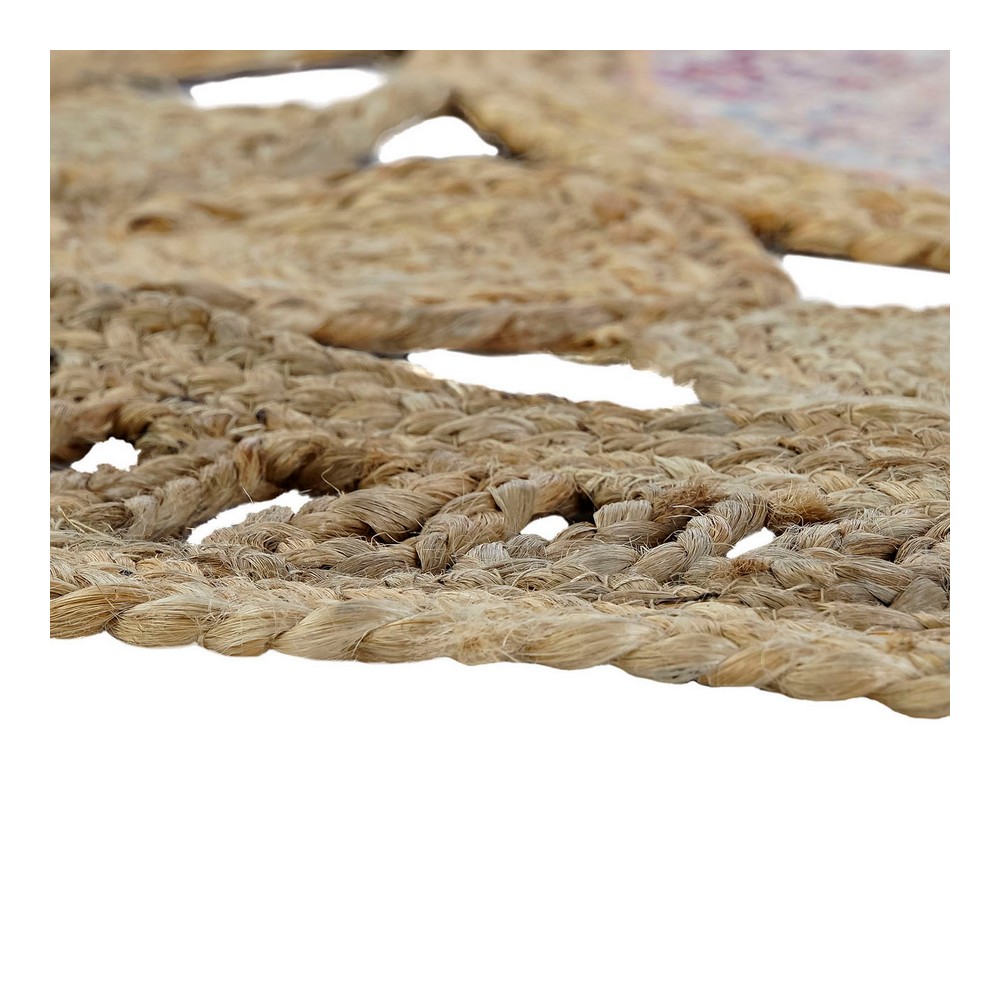 Matta DKD Home Decor Jute Bomull Boho (160 x 160 x 0.5 cm) - 3