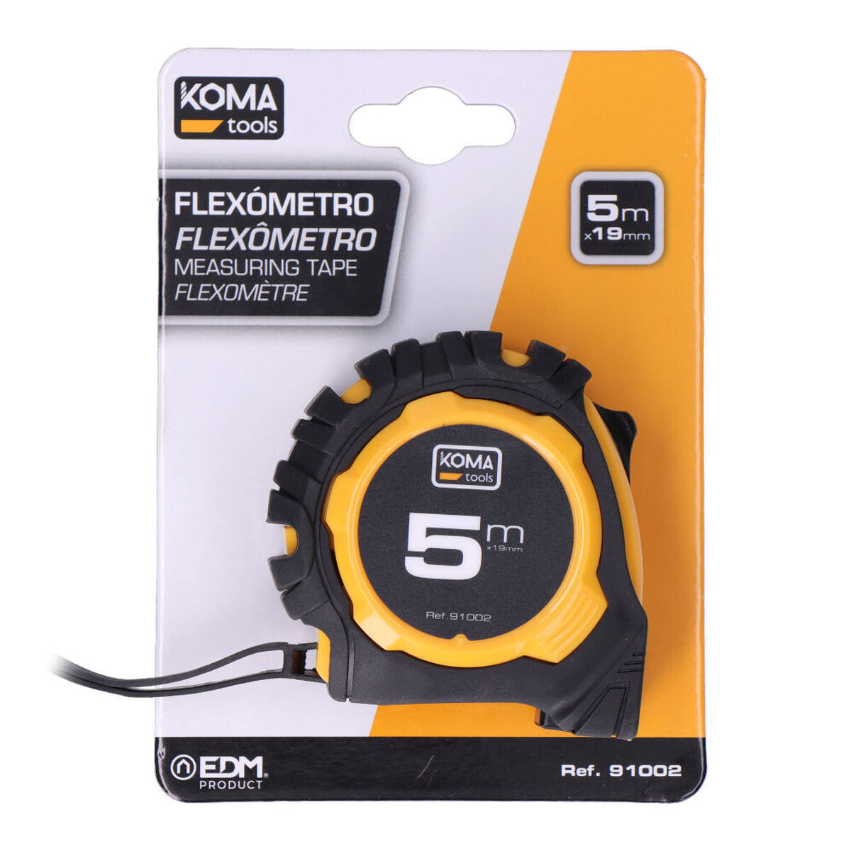 Flexometer Koma Tools Standard ABS 5 m x 19 mm - 7