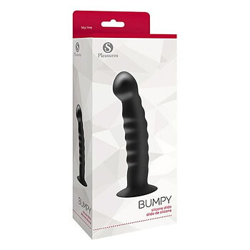 Dildo S Pleasures Bumpy Svart