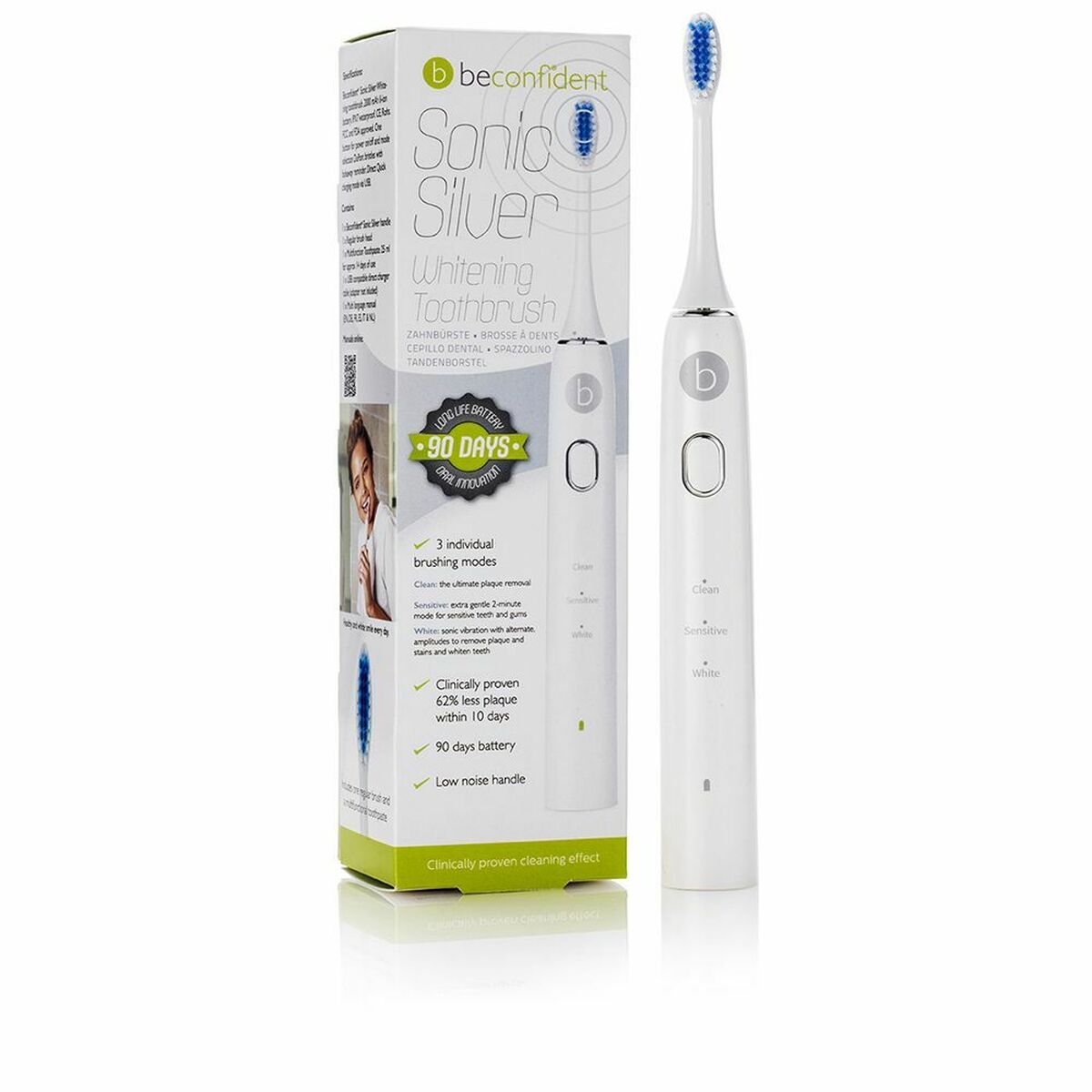 Elektrisk Tandborste Beconfident Sonic Silver - 2