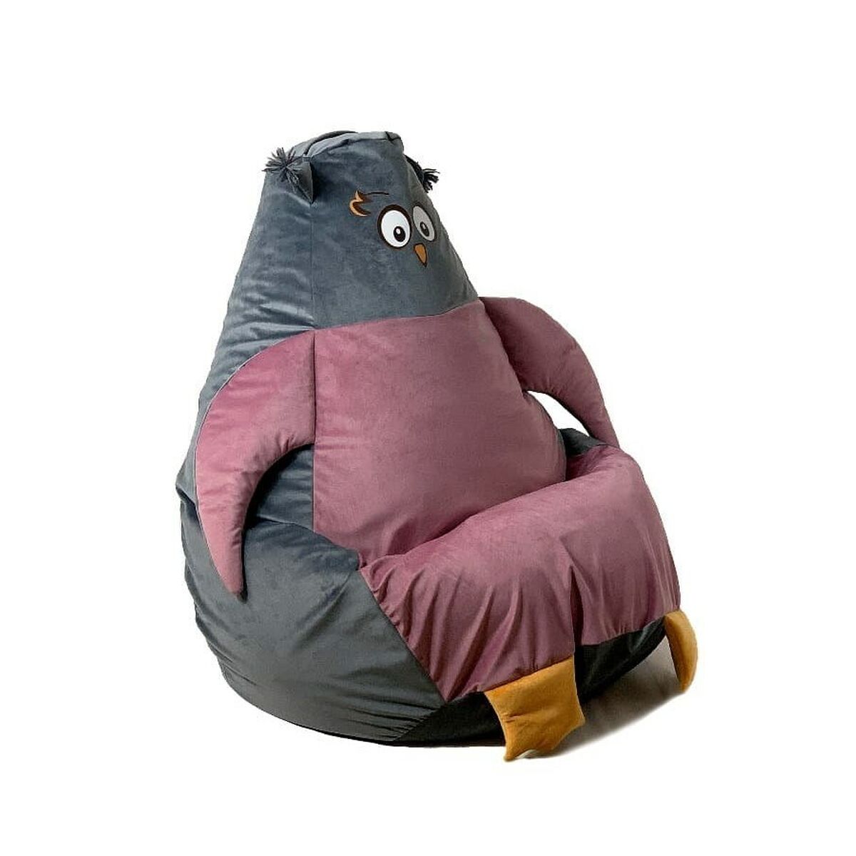 Puff GO GIFT Grå Rosa Oxford 105 x 80 cm - 3