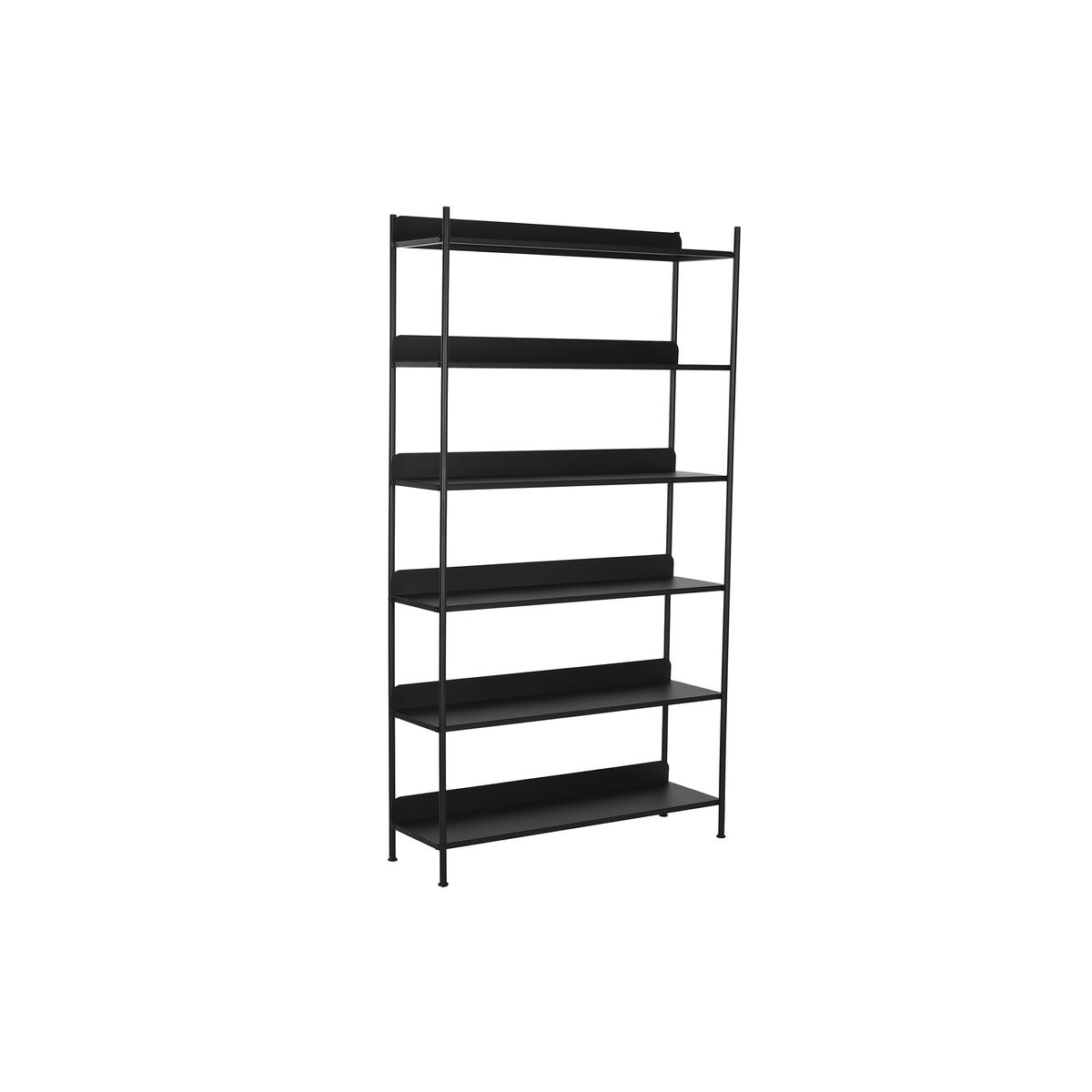 Bokhylla Home ESPRIT Svart Metall 100 x 30 x 180 cm - 3