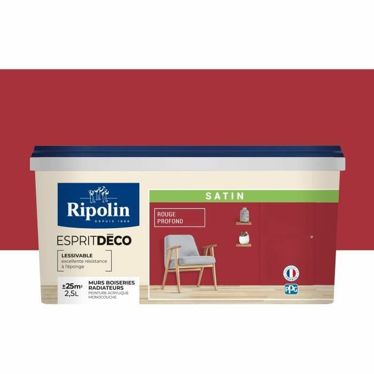 Grundfärg Ripolin rouge Satinfinish 2,5 L