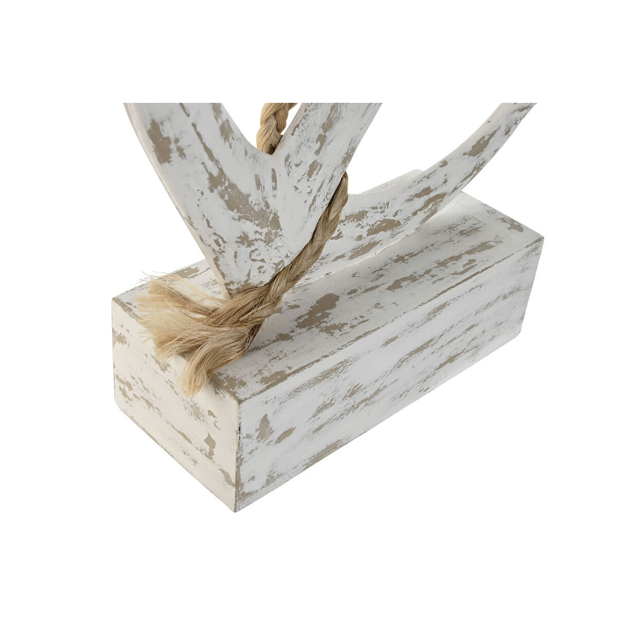 Prydnadsfigur Home ESPRIT Vit Ankare Medelhavs Avskalad 31 x 7,5 x 40 cm - 3