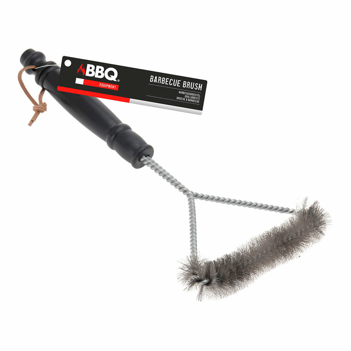 Grillborste BBQ Collection 30 x 16 cm Svart Silvrig