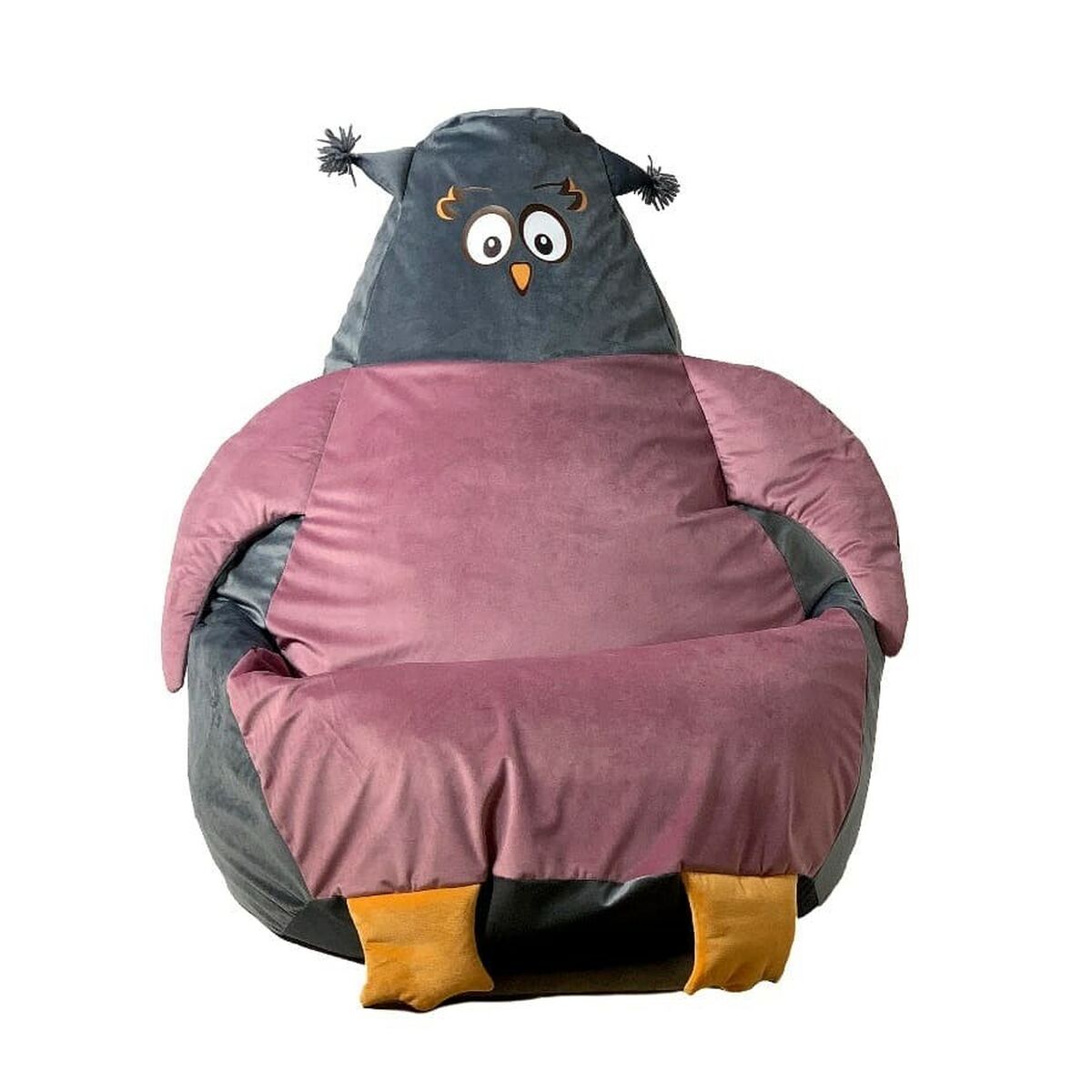 Puff GO GIFT Grå Rosa Oxford 130 x 90 cm