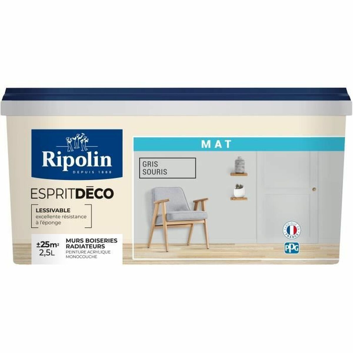 Grundfärg Ripolin Grå Matt 2,5 L
