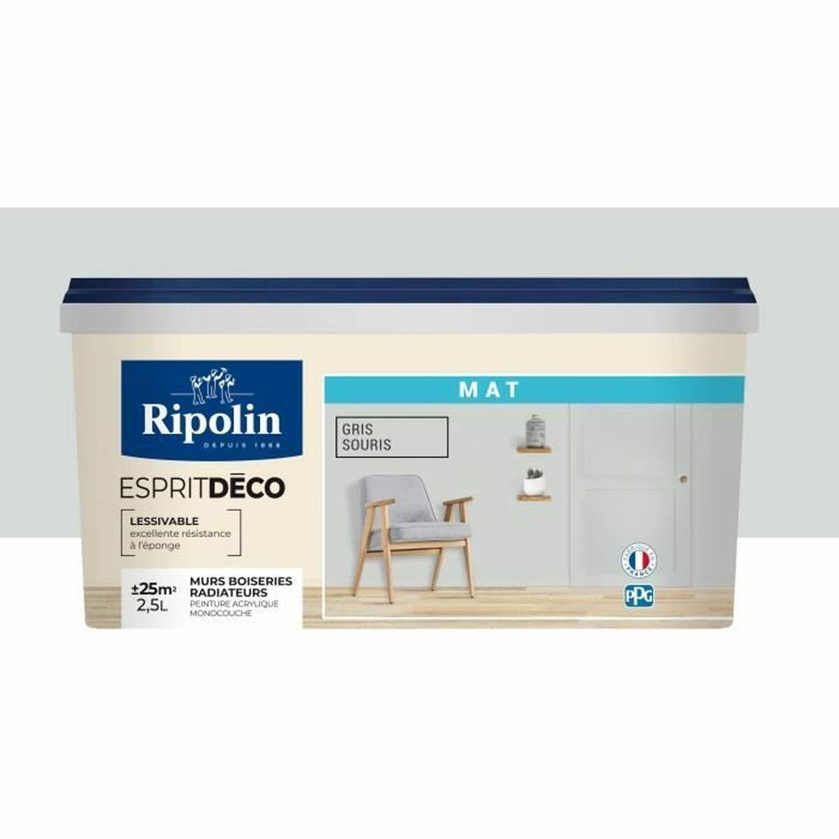 Grundfärg Ripolin Grå Matt 2,5 L - 2