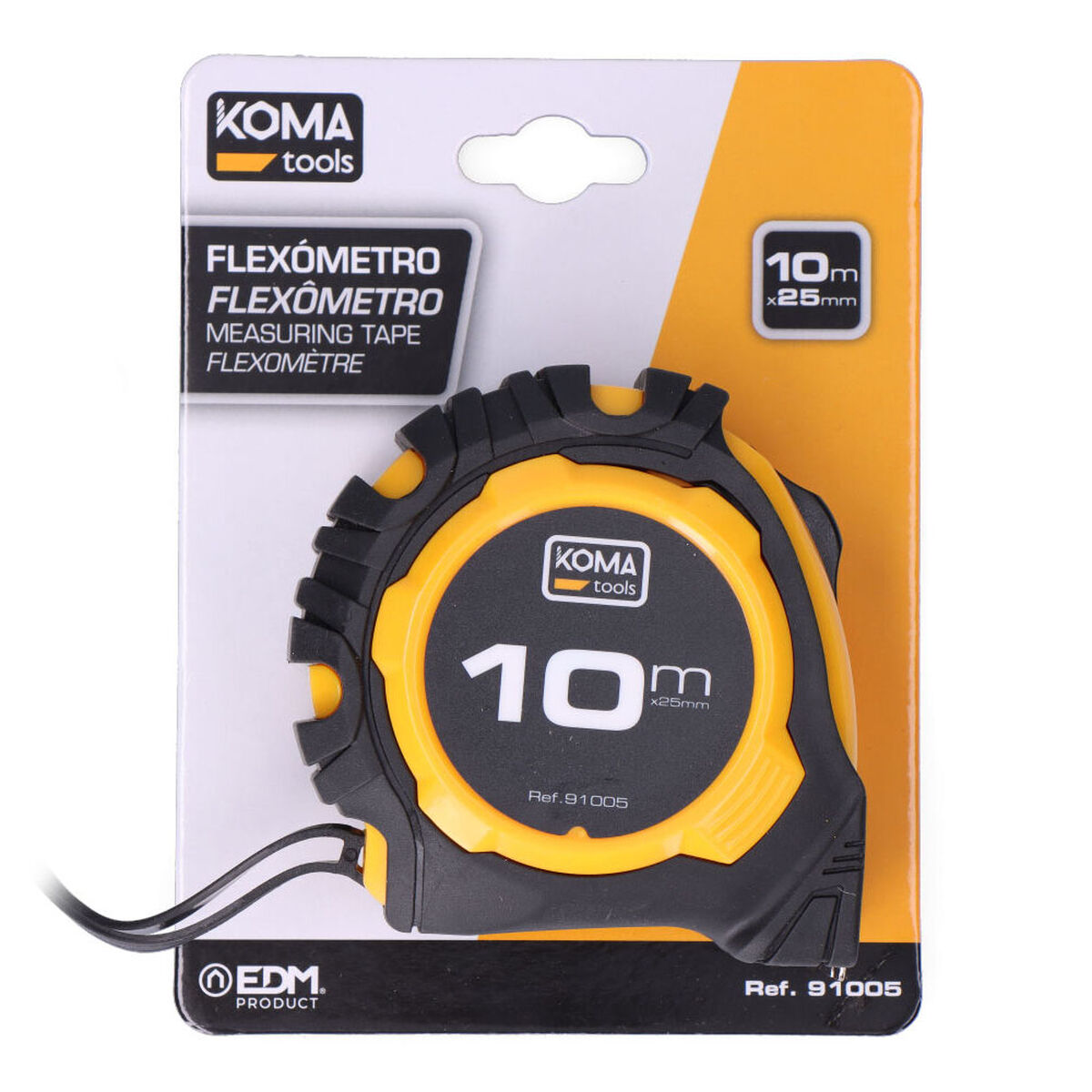 Flexometer Koma Tools Standard ABS 10 m x 25 mm - 7