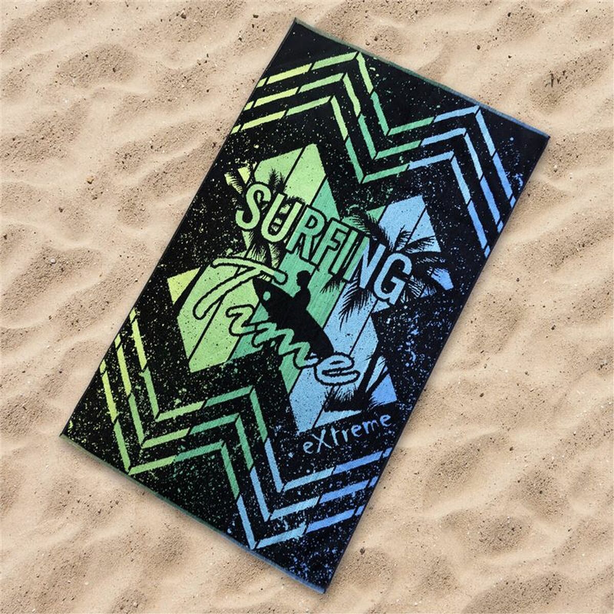 Strandbadduk Secaneta Surfme Svart 100 x 170 cm - 4