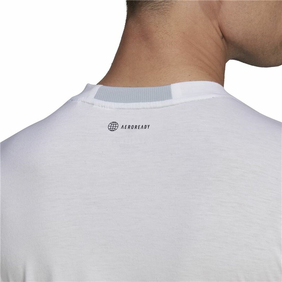 T-shirt med kortärm Herr Adidas D4T Vit - 5