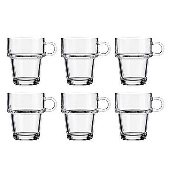 Koppar Stapelbara Transparent Glas 270 ml (24 antal)