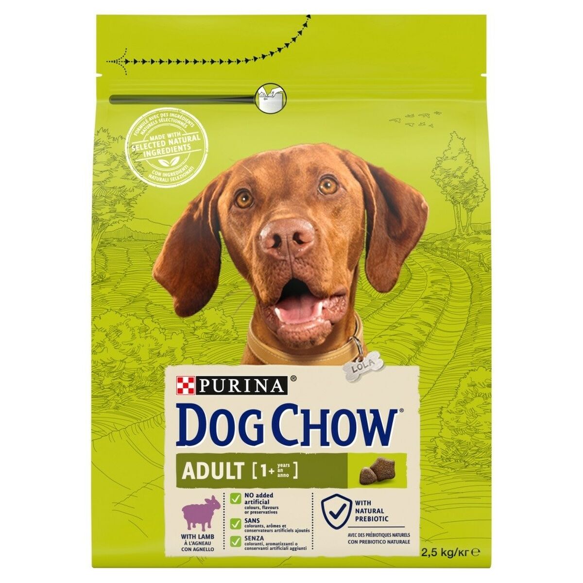 Foder Purina Dog Chow Vuxen Lamm 2,5 kg - 2