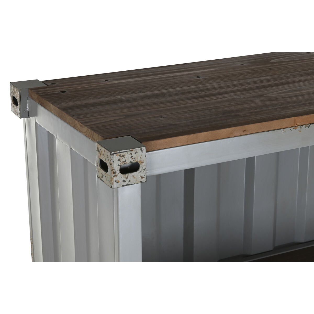 Bokhylla Home ESPRIT Grå Himmelsblå Metall Trä MDF 87 x 44 x 168,5 cm - 2