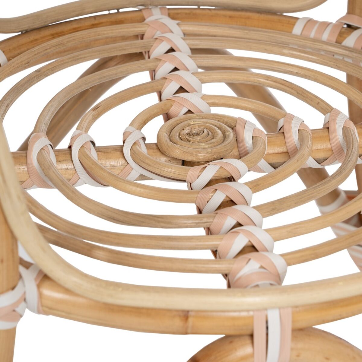 Sidobord 81 x 81 x 76,5 cm Naturell Beige Rattan - 5