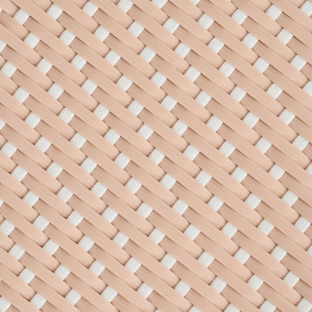 Sidobord 81 x 81 x 76,5 cm Naturell Beige Rattan - 4