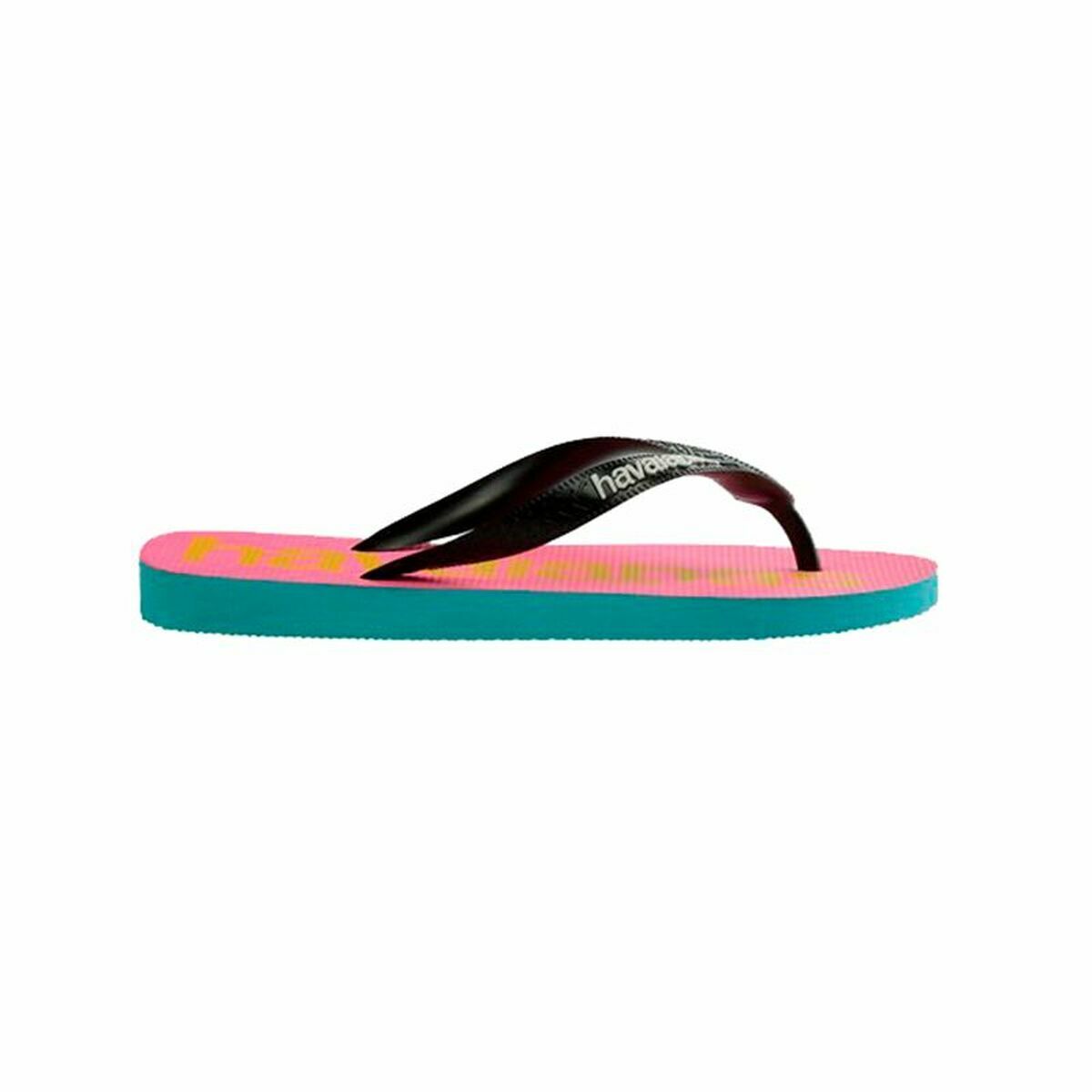 Strandtofflor för kvinnor Havaianas Top Logomania Blå Rosa - 2