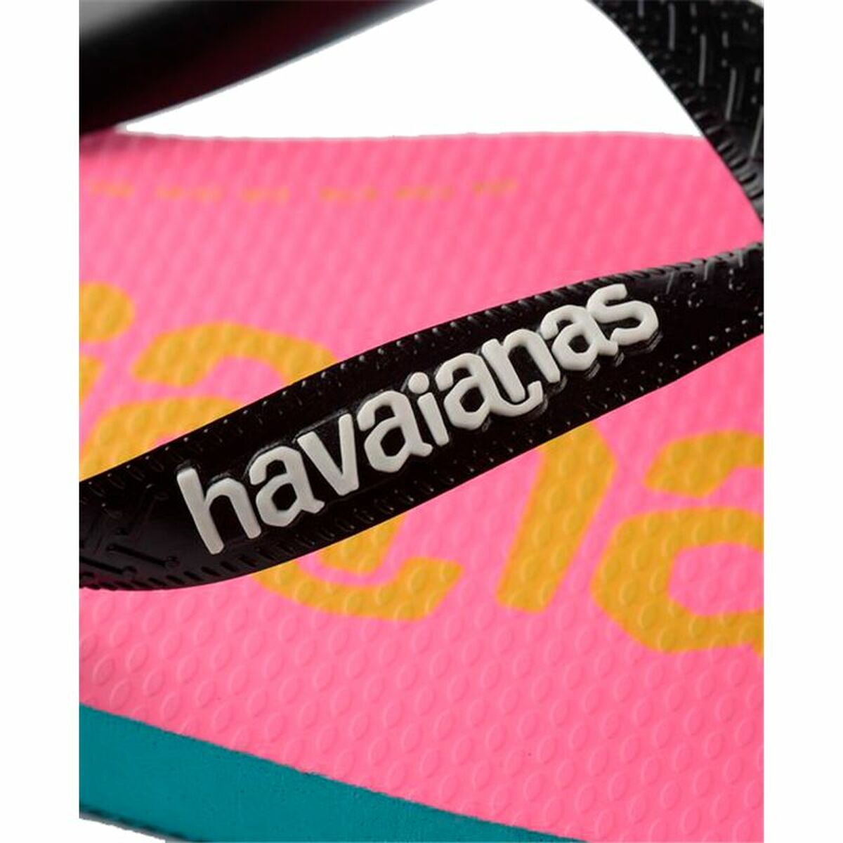 Strandtofflor för kvinnor Havaianas Top Logomania Blå Rosa - 3