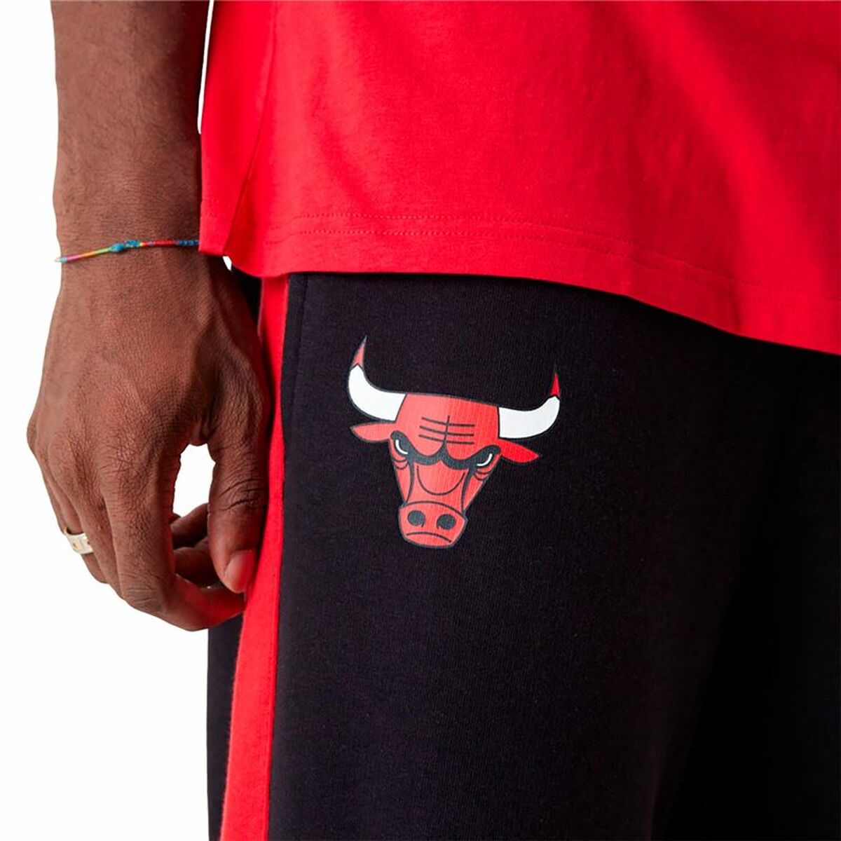 Byxor för vuxna New Era NBA Colour Block Chicago Bulls Svart Män - 4