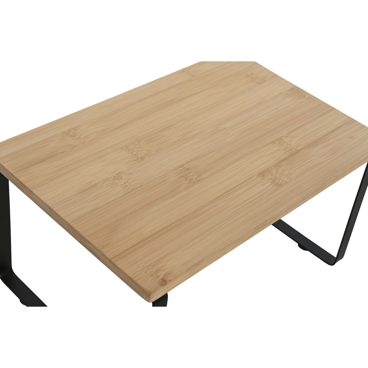 Hyllor Home ESPRIT Metall Bambu 30 x 19,5 x 15,5 cm 2 Delar - 2