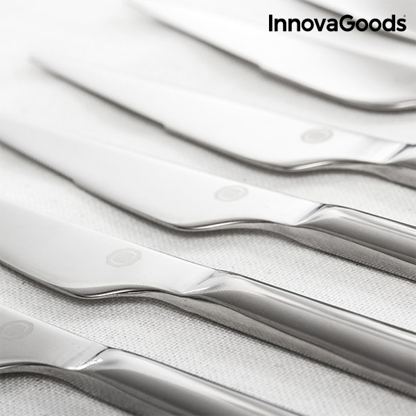 Bestickset i Rostfritt Stål Cook D`Lux InnovaGoods 72 Delar - 8
