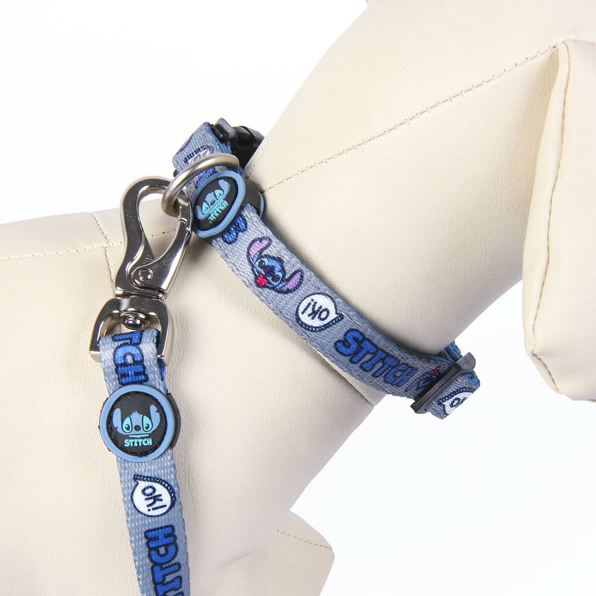 Hundhalsband Stitch Mörkblå S/M - 14