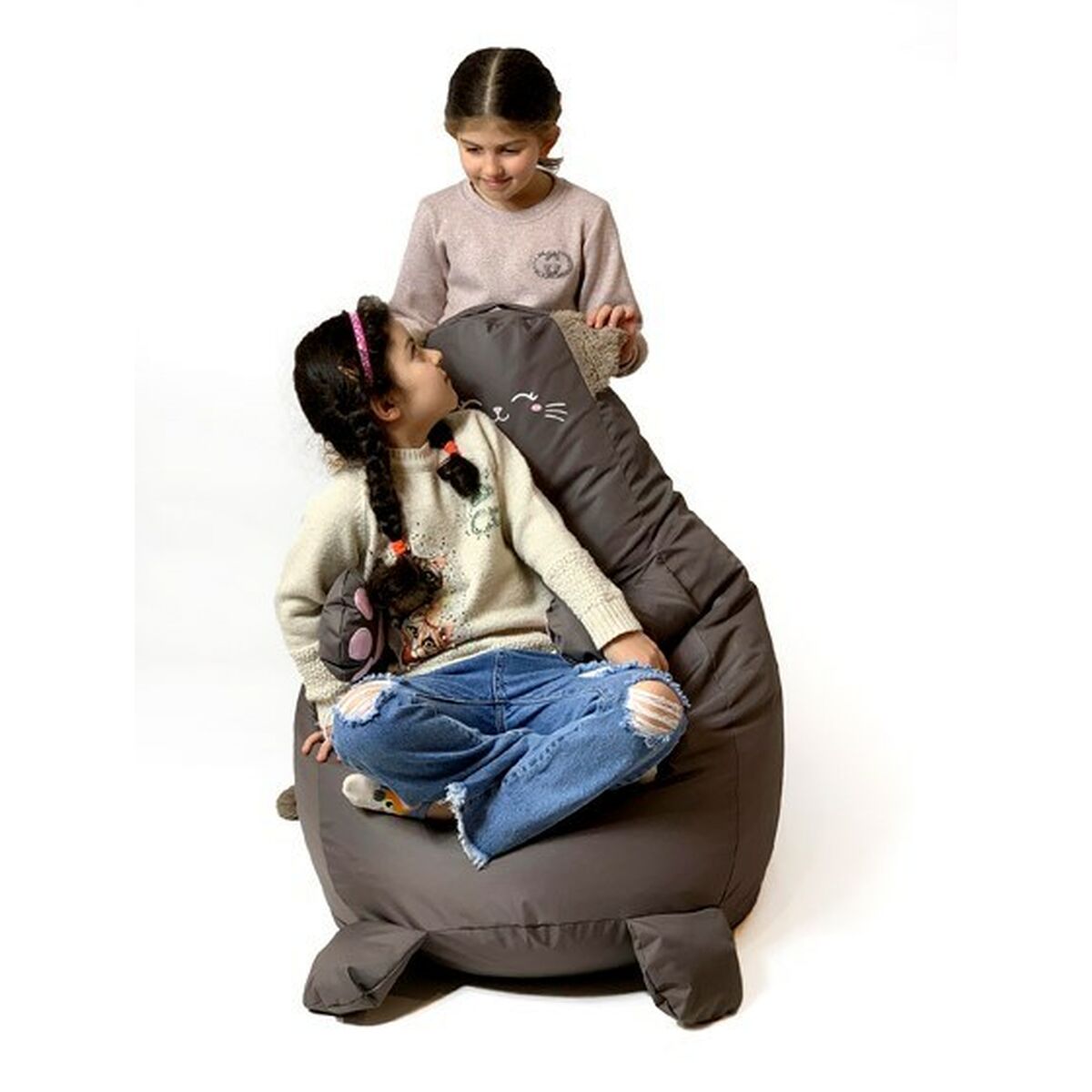Puff GO GIFT Brons Oxford Katt 130 x 90 cm - 5